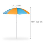 thumbnail of Relaxdays Kindersitzgruppe Garten, Holz, Spieltisch Set aus Tisch, 2x Sitzbank & Sonnenschirm, Outdoor Kindermöbel, bunt