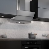 thumbnail of Wiggo WE-D633G(G) - Schuine Afzuigkap - 60cm - Grijs Triple Glas