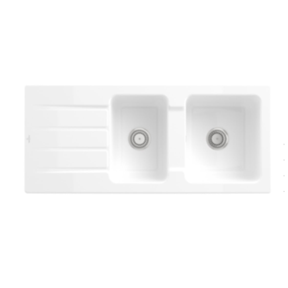 Villeroy&Boch Spülbecken, Küchenspüle Architectura 80 Weiß Alpin 1160x510mm, Unterschrankbreite 80cm