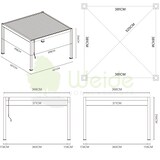 thumbnail of Weide E-Deluxe Plus | elektrische Pergola mit LED | Voll Aluminium | 4 x 4 M | motorisiertes Lamellendach weiß