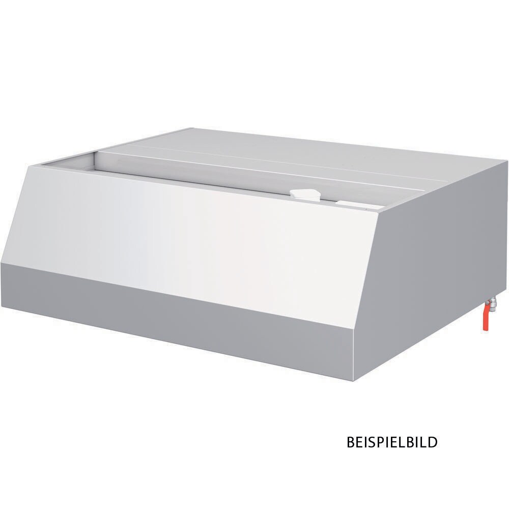Stalgast Wandhaube "Basic Line", Trapezform  5000 mm x 1200 mm mit Flammschutzfilter Typ B