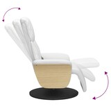 thumbnail of vidaXL Massagesessel mit Fußteil Weiß Kunstleder