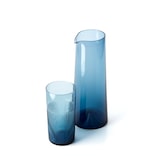 thumbnail of Bazar Bizar Carafe en verre 10x10x26 cm bleu