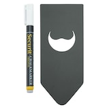 thumbnail of Securit® 10er-Set Flaschen-Schiefertafelschilder - Schwarz - Rechteckige Flaschenhals-Befestigung - Beidseitig