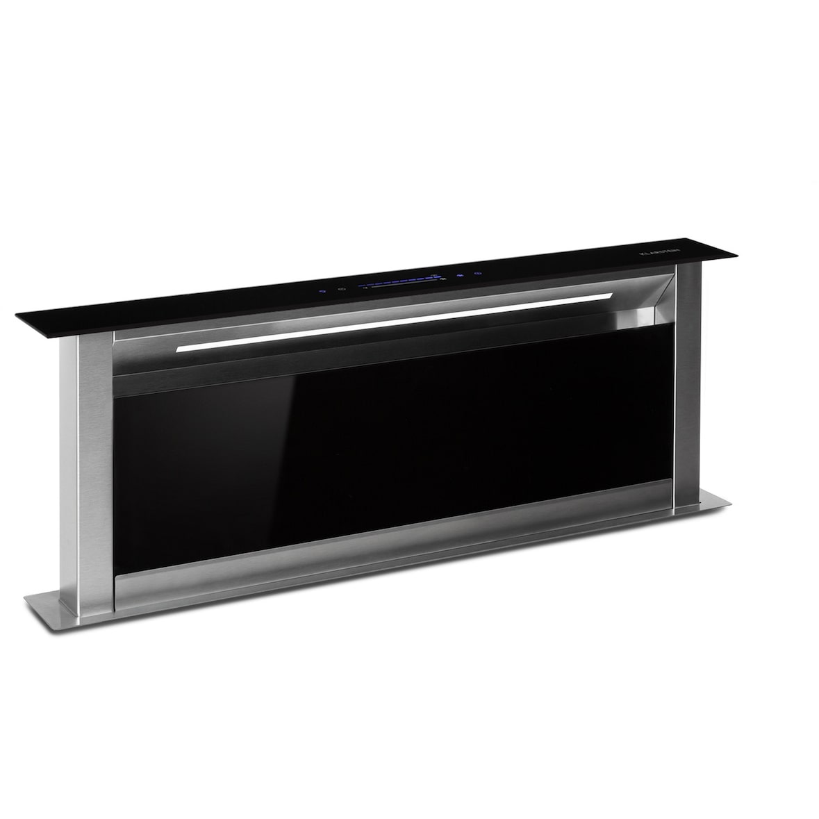 Klarstein Royal Flush Eco Dunstabzugshaube 90 cm 576 m³/h A+ Schwarz