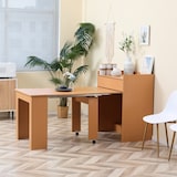 thumbnail of HOMCOM Tavolo Pieghevole da Pranzo in Truciolato e Acciaio 5 Persone