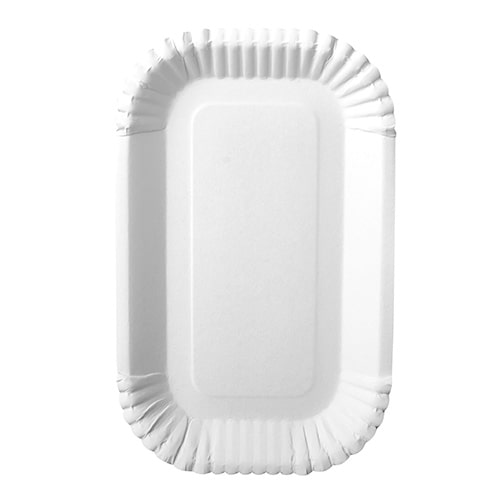 PAPSTAR 600 Schalen, Pappe "pure" eckig 15 cm x 23 cm x 2 cm weiss