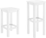thumbnail of Weißer Barhocker Tresenhocker Kiefer Massivholz wählbar in 60 cm oder 80 cm V-90.71-44-45W