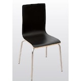 thumbnail of Sedia modello Torino, colore nero con seduta in legno nero, misure 40 x 56 cm.Yostin®