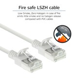 thumbnail of ACT DC6907 LSZH U/FTP CAT6A Datacenter Slimline Patchkabel Snagless | RJ45 Connectoren | Wit | 7 meter