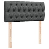 thumbnail of vidaXL Boxspringbett mit Matratze Dunkelgrau 90x200 cm Stoff