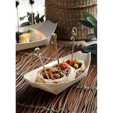 thumbnail of PAPSTAR 50 Fingerfood - Schalen, Holz "pure" 16,5 cm x 8,5 cm "Schiffchen"