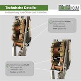 thumbnail of Handhebelseilzug Seilwinde Flaschenzug Hebezug Seilzug 2000 kg kraftvolle Übersetzung