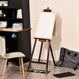 thumbnail of HOMCOM Caballete de Pintura de Madera Caballete de Dibujo con Ángulo Ajustable de 75° Soporte Trípode y Pincel para Lienzos 51,5x71,5x134,5 cm