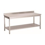 thumbnail of Gastro-Inox Arbeitstisch aus Edelstahl mit Grundboden 1500x600x880mm