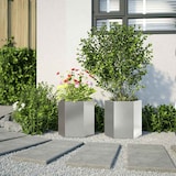 thumbnail of vidaXL Garten-Pflanzgefäße 2 Stk.Sechseckig 46x40x45 cm Edelstahl