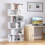 thumbnail of HOMCOM Libreria Moderna a Muro con 6 Ripiani in Legno 80x24x191cm