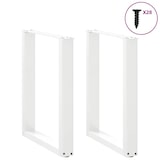 thumbnail of Helloshop26 - Juego de 2 patas para mesa de comedor en forma de U 70 x 72 cm estructura robusta diseño moderno acero blanco 02_0057425