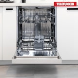 thumbnail of Telefunken Geschirrspüler 60 cm teilintegrierbar, Einbau Spülmaschine, 12 Maßgedecke, 6 Programme, AquaStop, GET6012DI