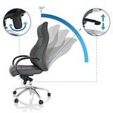 thumbnail of Sedia da ufficio / Poltrone direzionali ELEGANCE I Similpelle grigio hjh OFFICE