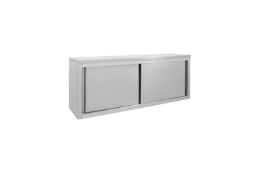METRO PROFESSIONAL Gastro wandkast GWCB1180, roestvrij staal, 180 x 40 cm, met schuifdeur, zilver