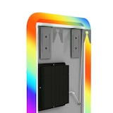 thumbnail of HOMCOM espejo de cuerpo entero con luces LED 120x40 cm espejo rectangular de pared ajustable con iluminación de 7 colores RGB y función de memoria
