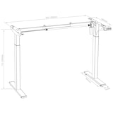 thumbnail of VCM Schreibtisch Lona Schwarz / Anthrazit H. 71-120 x B. 140 x T. 80 cm