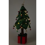 thumbnail of WellHome - Árbol de Navidad luminoso con 25 LEDs y base en forma de regalo 25x25x70cm