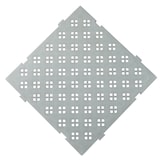 thumbnail of 20 Stück Kunststoff Bodenrost Bodenplatte für Sauna/Garten/Poolbereich 500 x 500 x 25 mm Weiß-Transparent