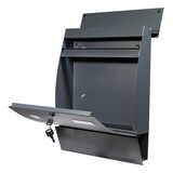 thumbnail of Briefkasten Wandbriefkasten Postkasten Postfach inkl. Zeitungsrolle Anthrazit U3