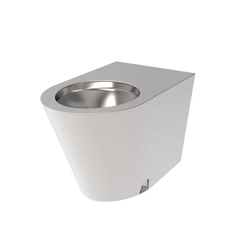 Edelstahl-WC Global-Aqua SN1050 für öffentliche Bereiche (ohne Sitz) – Vandalismussicher | Bodenmontage