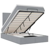 thumbnail of vidaXL Ottoman-Bett mit Matratze & LEDs Hellgrau 120x190 cm Stoff