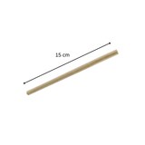 thumbnail of Boite de 50 pailles en papier rigide brun 15 cm Fackelmann Nature