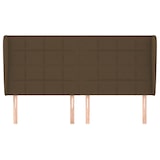 thumbnail of vidaXL Kopfteil mit Ohren Dunkelbraun 183x23x118/128 cm Stoff