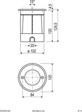 thumbnail of EVN Lichttechnik LED-Bodeneinbauleuchte 679235EV402