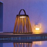 thumbnail of Lumisky Lanterne solaire et rechargeable EVANIA H28cm Polyrotin Marron