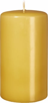 thumbnail of Stumpenkerzen Senf Mustard 10 x 7 cm, 12 Stück