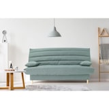 thumbnail of Clic clac 3 places LIV 20 - Tissu Soro vert amande - Couchage 125x190 cm - Avec coussins - L193 x P95 x H93 cm AUCUNE