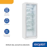 thumbnail of Exquisit Getränkekühlschrank GKS350-1-GT-280D weiss | Nutzinhalt: 320 L | LED-Beleuchtung | Umluftkühlung | Standgerät