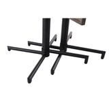 thumbnail of METRO PROFESSIONAL Mesa Bistro plegable Aveiro, acero, estampado efecto madera, 70 x 70 cm, cuadrada, marrón