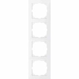 thumbnail of M-Pure Rahmen, 4f, polarweiß, glänzend, Kunststoff, geeignet für Geräteeinbaukanal, geeignet für Unterputz-Installation