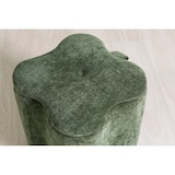 thumbnail of Pouf en velours LUCKY avec micro-paillettes et poignée latérale, design en trèfle, élégant, pratique et facile à déplacer – Vert