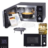 thumbnail of Sommertal 4in1 Mikrowelle MW2200 25L - Touch, Grill, Heißluft, 8 Programme, 99 Min Timer, Kindersicherung, Express-Start, Rost, Crisp-Pfanne