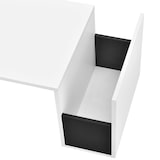 thumbnail of Helloshop26 - Mesa de centro elegante de 90 cm em branco e preto para sala de estar 03_0006166