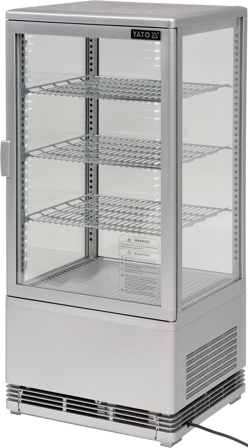 Kühlvitrine, Temperaturbereich -0 ~ +12 ˚C, 180W, 78L, 42x38x96cm