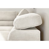 thumbnail of KAWOLA Sofa DELIA Ecksofa Feincord weiß Recamiere rechts
