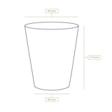 thumbnail of greenbox - vasos acanalados reutilizables 300 ml / 12 oz, Ø 90 mm, blanco crema, 165 piezas.