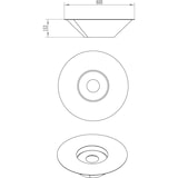 thumbnail of Lareira de jardim redonda preta Santorini para bioetanol, D.60