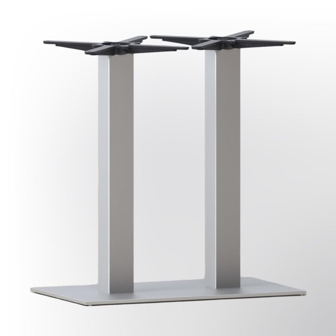 BIG Möbel GmbH Gastro Doppel-Tischgestell aus Edelstahl Premium 40x70cm für große Restauranttische