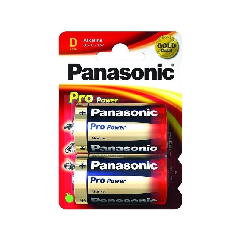 Panasonic pro power pila alcalina lr20  blister 2 pilas